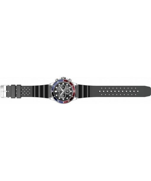 Invicta Pro Diver Chronograph Silicone Strap Black Dial Quartz 46119 Men's Watch