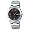 Casio Enticer Analog Stainless Steel Black Dial Quartz LTP-1410D-1A Women's Watch