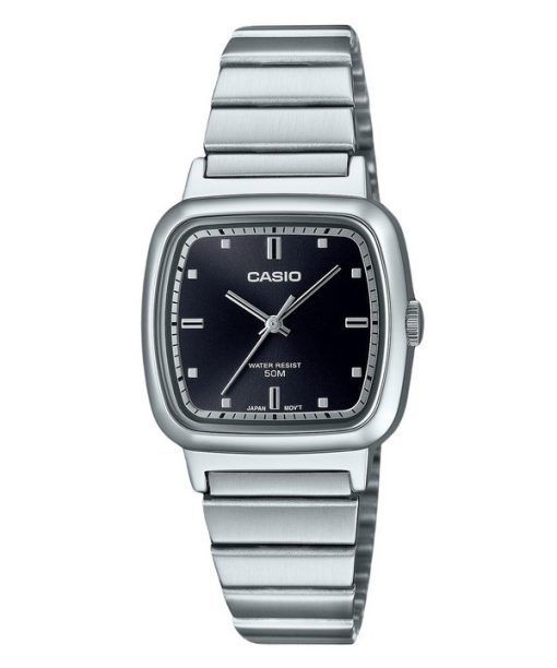 Casio Standard Analog Stainless Steel Black Dial Quartz LTP-B140D-1A Mens Watch