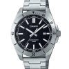 Casio Standard Analog Stainless Steel Black Dial Quartz MTP-B155D-1E Mens Watch