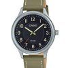 Casio Standard Analog Leather Strap Black Dial Quartz MTP-B160L-1B2 Mens Watch