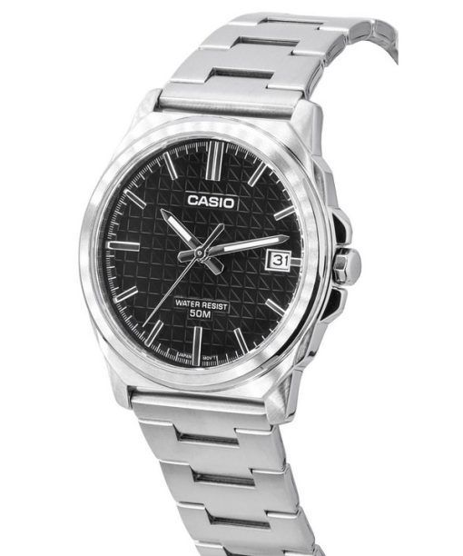 Casio Standard Analog Stainless Steel Black Dial Quartz MTP-E720D-1A Men's Watch