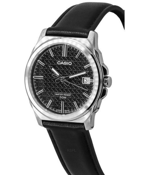 Casio Standard Analog Leather Strap Black Dial Quartz MTP-E720L-1A Men's Watch