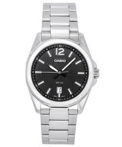 Casio Standard Analog Stainless Steel Black Dial Quartz MTP-E725D-1A Men's Watch