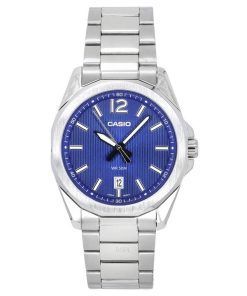 Casio Standard Analog Stainless Steel Blue Dial Quartz MTP-E725D-2A Men's Watch