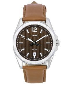 Casio Standard Analog Leather Strap Brown Dial Quartz MTP-E725L-5A Men's Watch