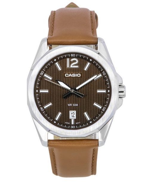 Casio Standard Analog Leather Strap Brown Dial Quartz MTP-E725L-5A Men's Watch