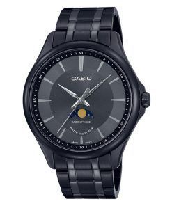Casio Standard Analog Moon Phase Black Dial Quartz MTP-M100B-1A Mens Watch