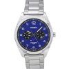 Casio Standard Analog Stainless Steel Moon Phase Blue Dial Quartz MTP-M300D-2A Men's Watch