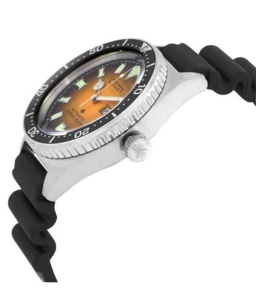 Citizen Promaster Marine Rubber Strap Orange Dial Automatic Divers NY0120-01Z 200M Mens Watch