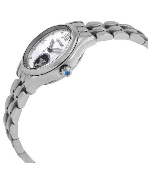Citizen Luna Stainless Steel Open Heart Silver Dial Automatic PR1040-88A Men's Watch