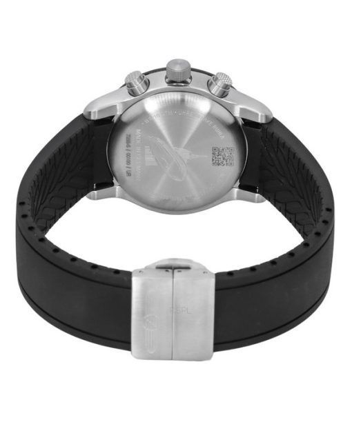 Zeppelin Night Cruise Chronograph Rubber Strap Red Dial Quartz 72885KB 100M Men's Watch