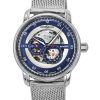 Zeppelin New Captain's Line Stainless Steel Blue Skeleton Dial Automatic 8664M3 Men's Watch