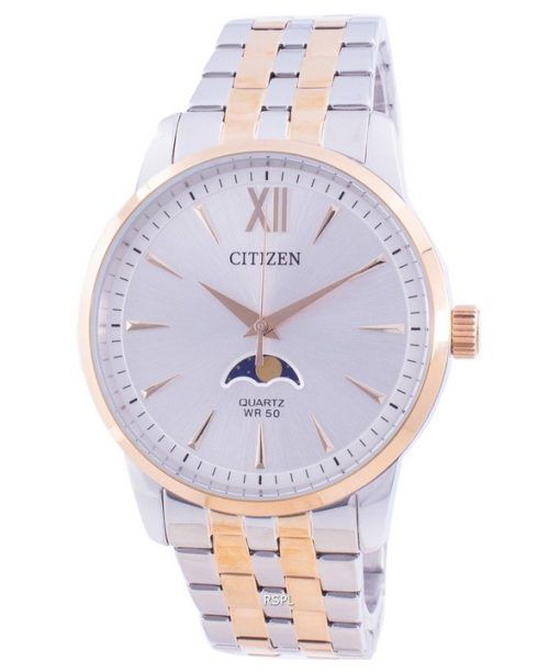 Citizen Moonphase Silver Dial Quartz AK5006-58A Men's Watch