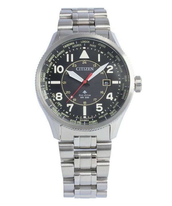 Citizen Promaster Nighthawk World Time Eco-Drive BX1010-53E 200M Men's Watch