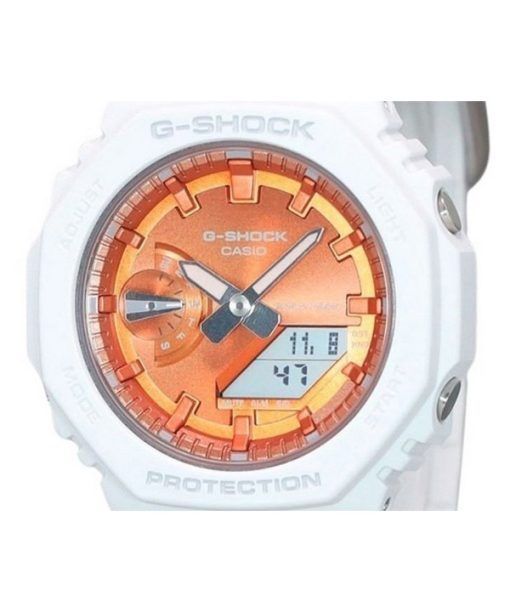 Casio G-Shock Analog Digital Seasonal Collection 2023 Orange Dial Quartz GMA-S2100WS-7A 200M Womens Watch
