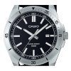 Casio Standard Analog Cloth Strap Black Dial Quartz MTP-B155C-1E Mens Watch