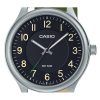 Casio Standard Analog Leather Strap Black Dial Quartz MTP-B160L-1B1 Mens Watch