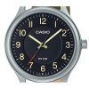Casio Standard Analog Leather Strap Black Dial Quartz MTP-B160L-1B2 Mens Watch