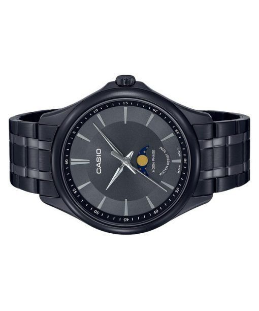 Casio Standard Analog Moon Phase Black Dial Quartz MTP-M100B-1A Mens Watch