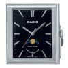 Casio Standard Analog Moon Phase Stainless Steel Black Dial Quartz MTP-M105D-1A Mens Watch