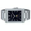 Casio Standard Analog Moon Phase Stainless Steel Black Dial Quartz MTP-M105D-1A Mens Watch