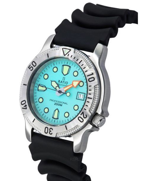 Ratio FreeDiver Professional Sapphire Ice Blue Dial Quartz 22AD202-IBLU 200M Men's Watch