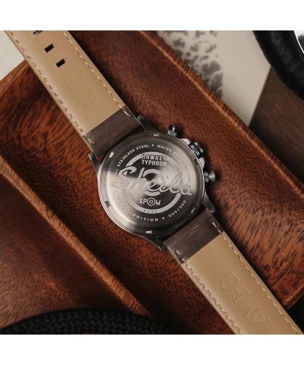 AVI-8 Hawker Typhoon Rb396 Sheila Chronograph Limited Edition Westhampnett Brown Dial Quartz AV-4093-06 Mens Watch