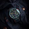 AVI-8 Hawker Typhoon Rb396 Sheila Chronograph Limited Edition Goch Green Dial Quartz AV-4093-08 Mens Watch