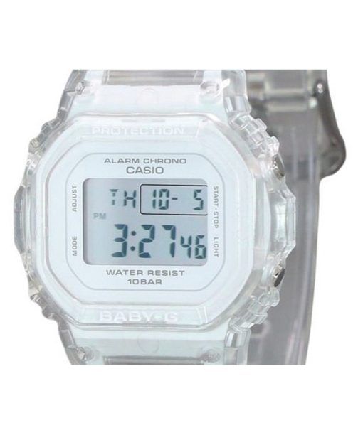 Casio Baby-G Digital Transparent Resin Strap Quartz BGD-565US-7 100M Womens Watch