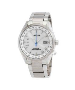 Citizen Eco-Drive Perpetual Radio-Controlled GMT Stainless Steel White Dial CB0270-87A 100M Mens Watch