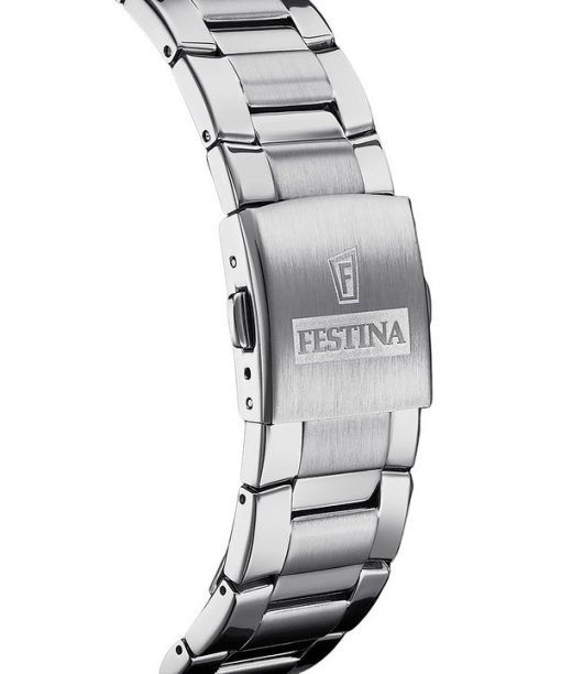 Festina Sport Chronograph Stainless Steel Black Dial Quartz F20463-4 100M Mens Watch
