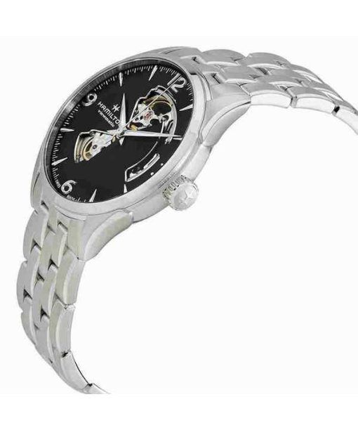 Hamilton Jazzmaster Stainless Steel Open Heart Black Dial Automatic H32705131 Mens Watch