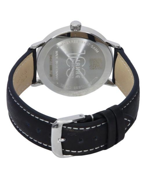 Iron Annie 100 Jahre Bauhaus Leather Strap Black Dial Quartz 50462 Men's Watch