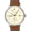 Iron Annie Bauhaus Leather Strap Beige Dial Automatic 50605 Men's Watch