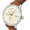 Iron Annie Bauhaus Leather Strap Beige Dial Automatic 50605 Men's Watch