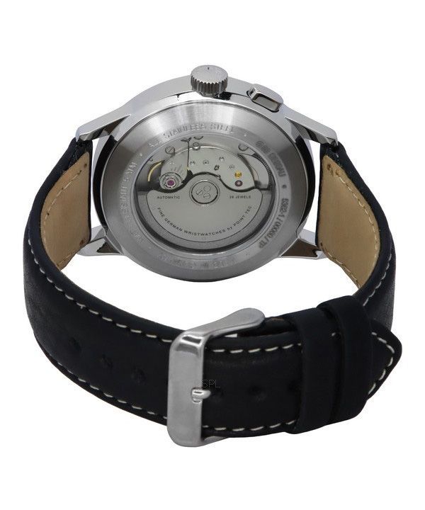 Iron Annie G38 Dessau Leather Strap Silver Dial Automatic 53621 Men's Watch