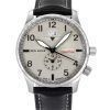 Iron Annie D-Aqui 1932 Dual Time Leather Strap Grey Dial Quartz 56464 Men's Watch