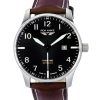 Iron Annie D-Aqui 1932 Leather Strap Black Dial Automatic 56622 100M Men's Watch
