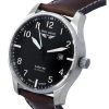 Iron Annie D-Aqui 1932 Leather Strap Black Dial Automatic 56622 100M Men's Watch