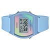 Casio Digital Blue Resin Strap Multicolor Dial Quartz LW-205H-2 Womens Watch