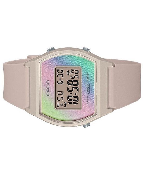 Casio Digital Resin Strap Multicolor Dial Quartz LW-205H-4 Womens Watch