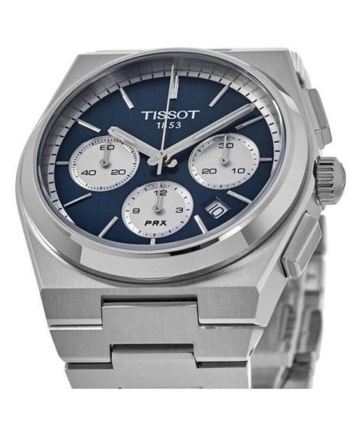 Tissot PRX T-Classic Chronograph Blue Dial Automatic T137.427.11.041.00 100M Mens Watch