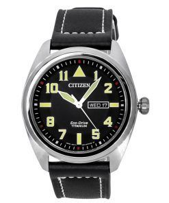 Citizen Eco-Drive Garrison Super Titanium Black Dial BM8560-29E 100M Men's Watch