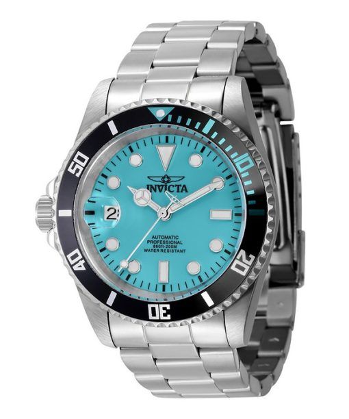 Invicta Pro Diver Lefty Stainless Steel Turquoise Dial Automatic Diver's 44045 200M Men's Watch