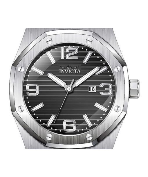 Invicta Huracan Silicone Strap Black Dial Quartz 45772 100M Men's Watch
