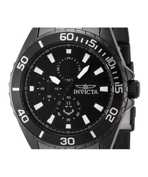 Invicta Ocean Voyage Chronograph Stainless Steel Black Dial Quartz 46284 Men's Watch