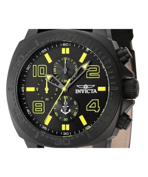 Invicta Ocean Voyage Chronograph Nylon Strap Black Dial Quartz 46287 Men's Watch