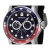 Invicta Pro Diver Retrograde GMT Pepsi Bezel Blue Dial Quartz 46968 100M Men's Watch