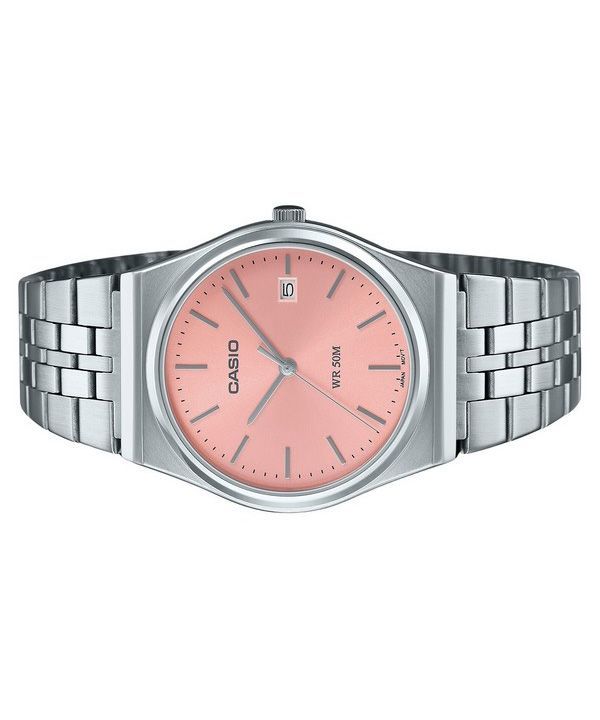 Casio Standard Analog Stainless Steel Pink Dial Quartz MTP-B145D-4AV Unisex Watch
